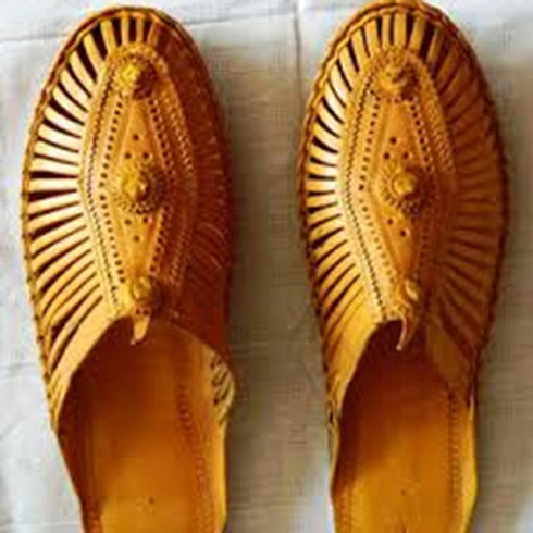 Kolhapuri Shoe Model Light Brown Color